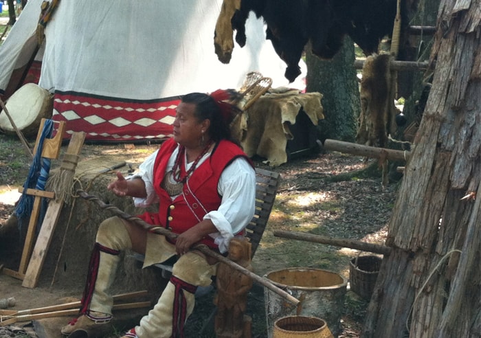 Eastern Cherokee tribal heritage demonstration